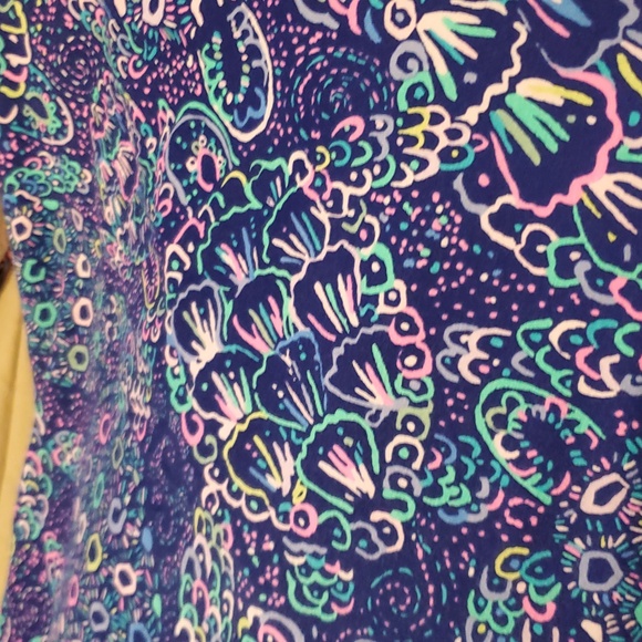 Lilly Pulitzer Aubrey UPF 50+ Dress Take It Slow XL Turtle Print - Picture 8 of 8